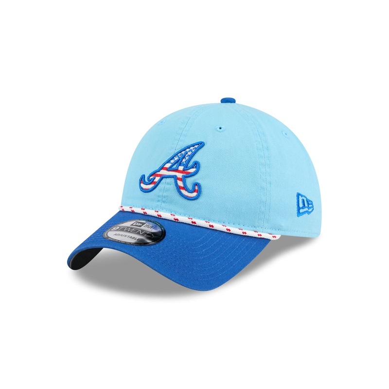 Atlanta Braves Independence Day 2025 9TWENTY Adjustable Hat One Size