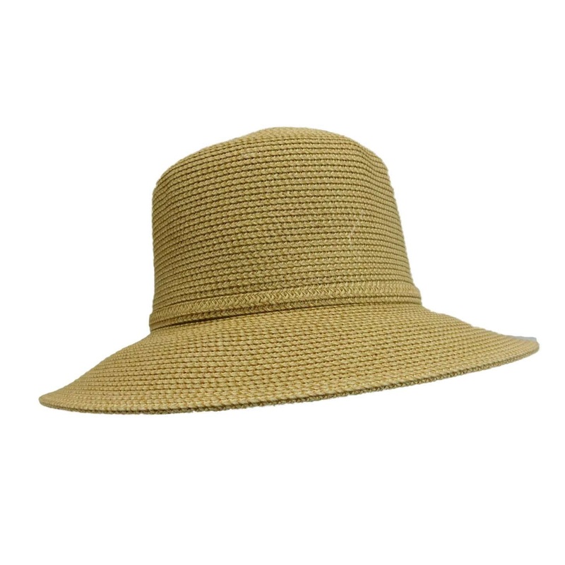 Big Brim Hat with Box Crown Tan