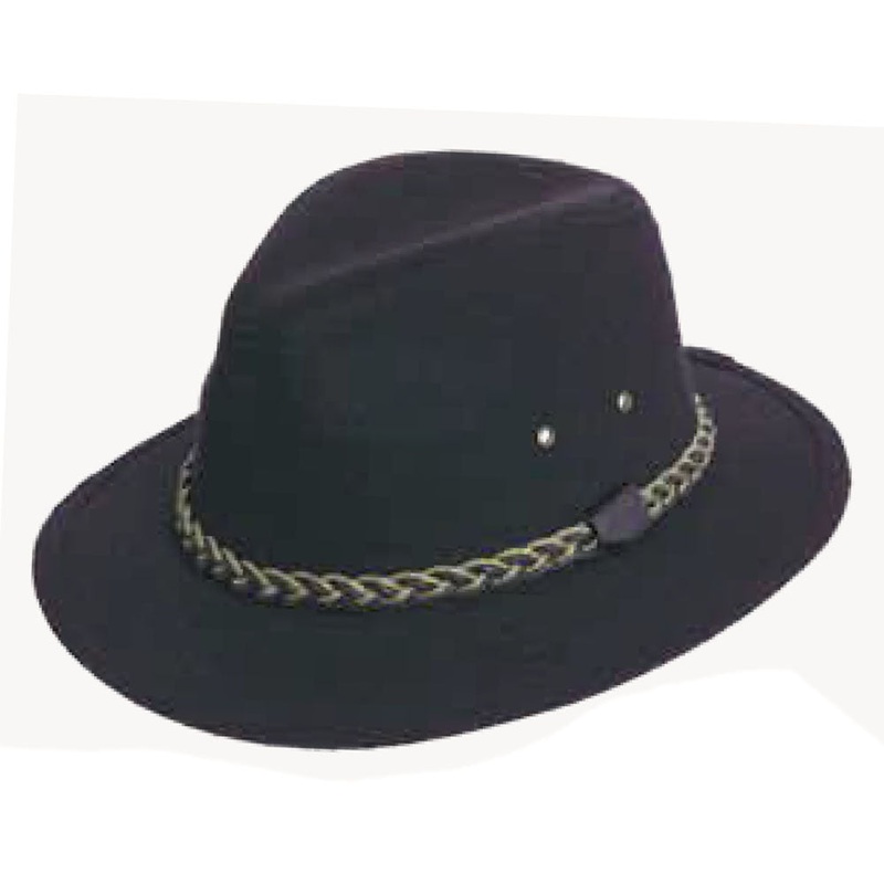 Black Vegan Wool Felt Safari Hat – Dorfman Pacific Hats Black X-Large