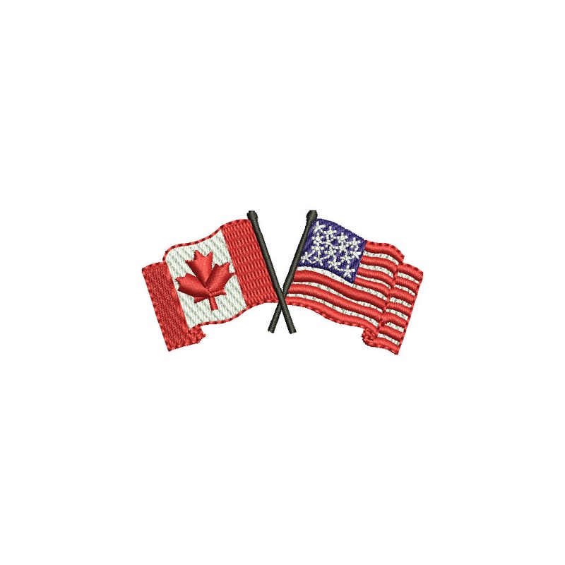 Canada US Flags Default Title One Size