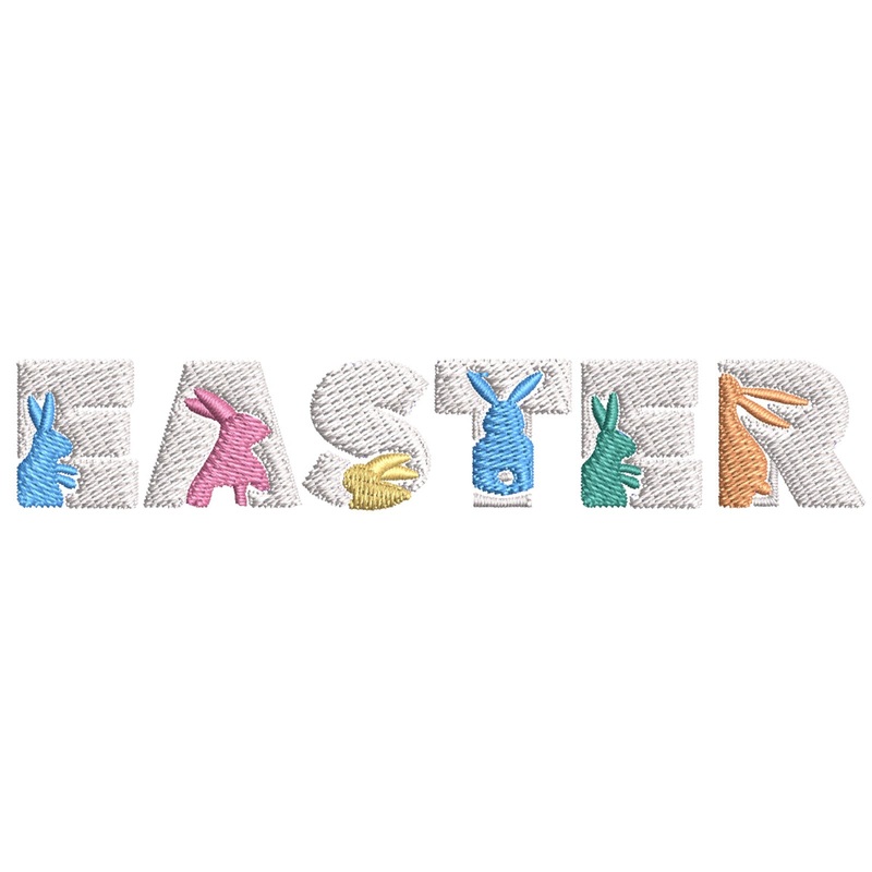 Colorful Easter Bunnies Colorful Easter Bunnies One Size