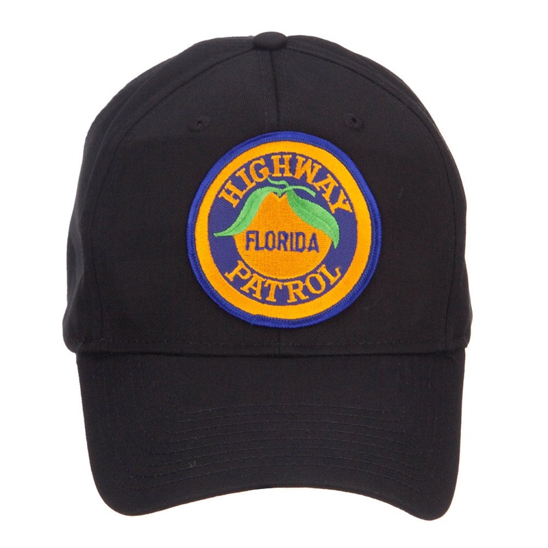 Florida State Highway Patrol Patched Cap Black One Size