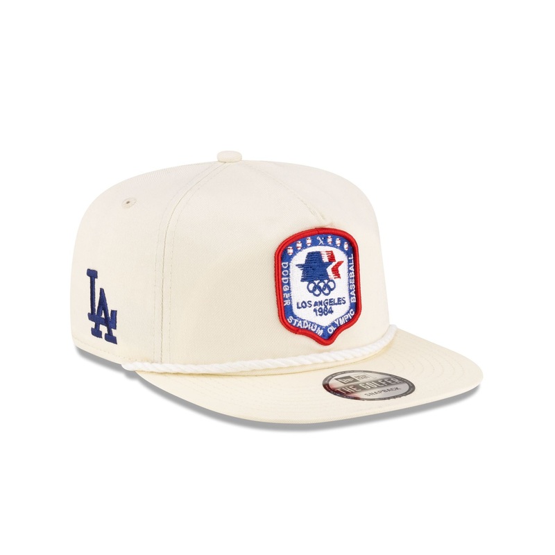 Los Angeles Dodgers 1984 Olympics Chrome White Golfer Hat One Size
