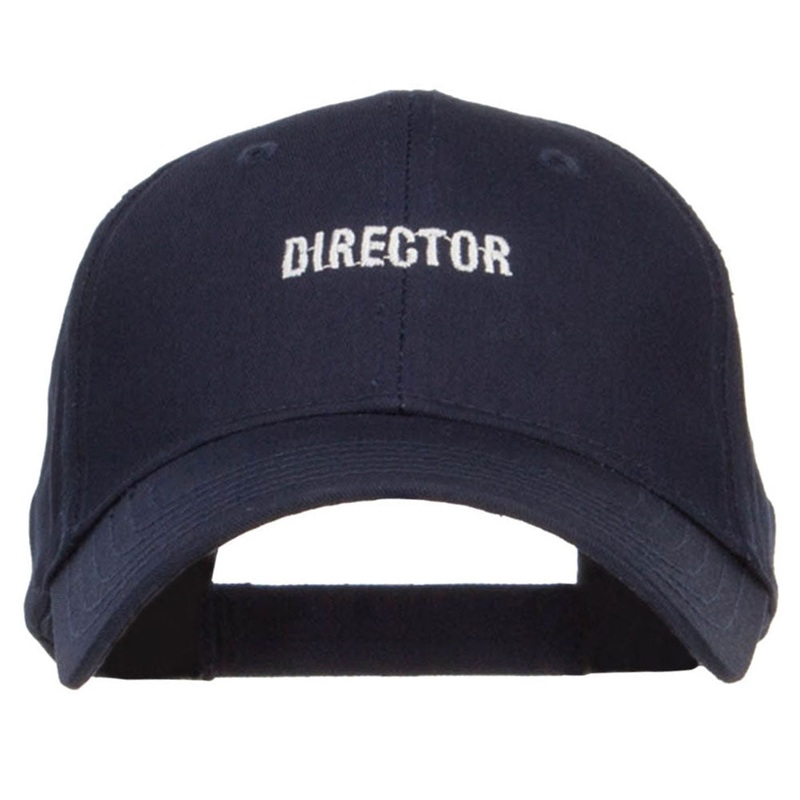 Mini Director Embroidered Cotton Cap Navy One Size