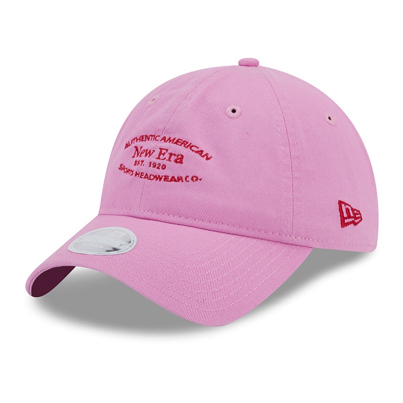 New Era Womens 9TWENTY Washed Cotton Baseball Cap – Rose-Scarlet Adjustable