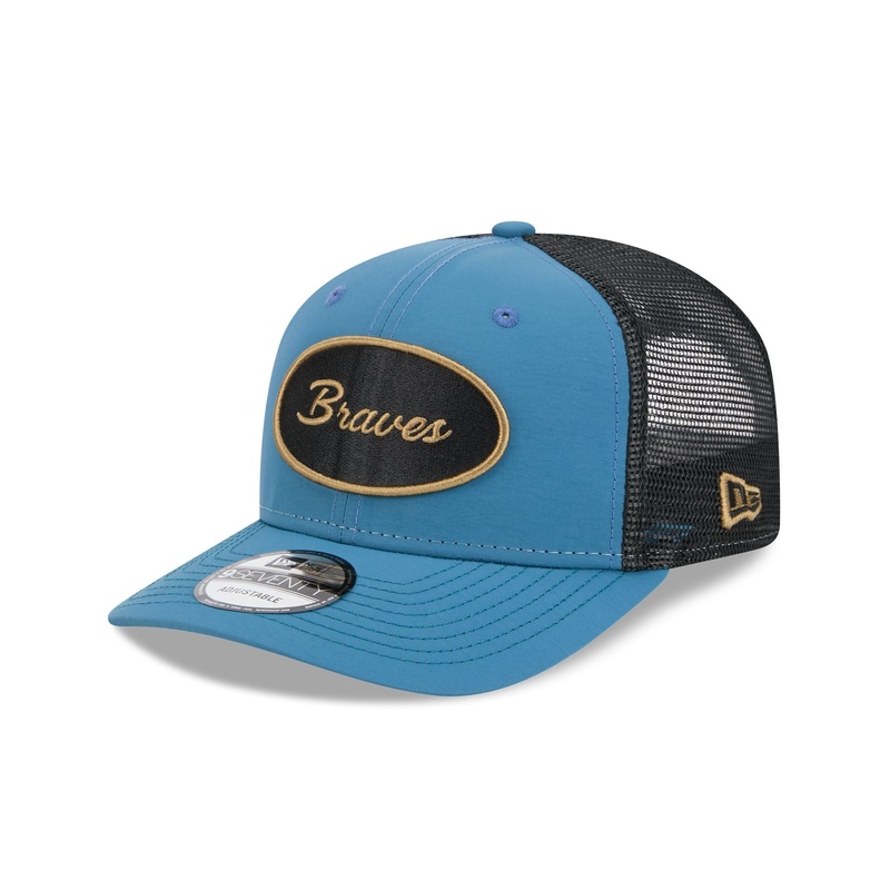 Atlanta Braves Indigo 9SEVENTY Trucker Hat One Size