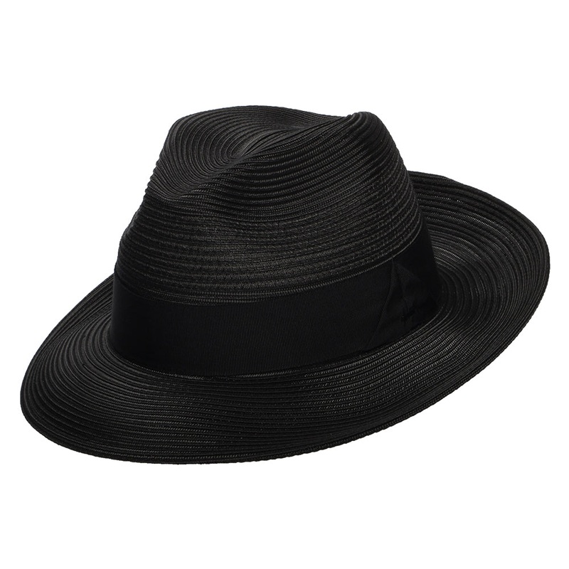 Bailey Hats Max Summer Fedora Hat – Black S