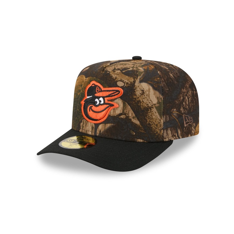 Baltimore Orioles Ripstop Camo 59FIFTY A-Frame Fitted Hat 7