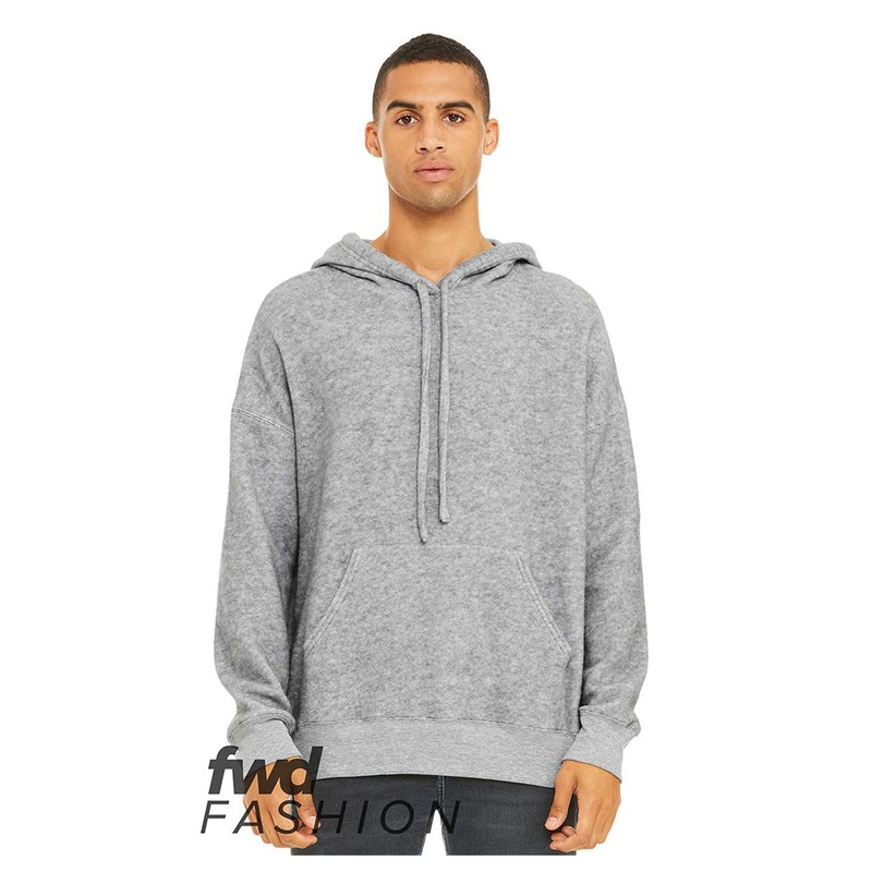 BELLA+CANVAS 3329 Unisex FWD Fashion Sueded Fleece Hoodie Asthletic Heather XS