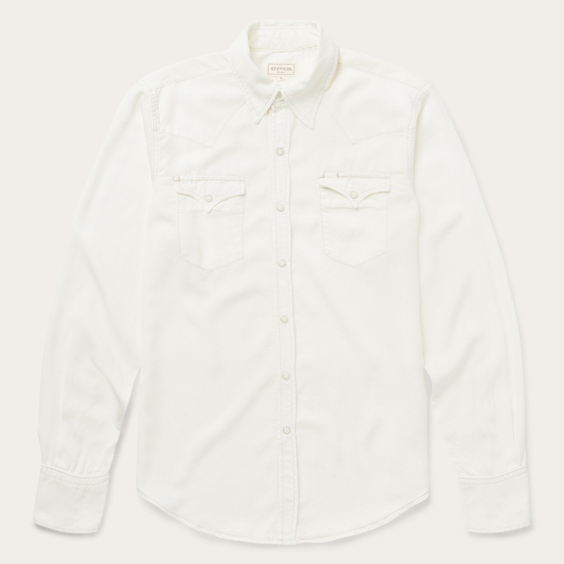 Cream Twill Shirt White S