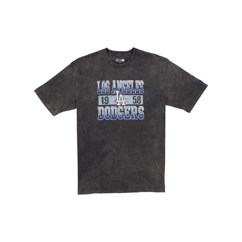 Los Angeles Dodgers Oversized Washed Black T-Shirt S