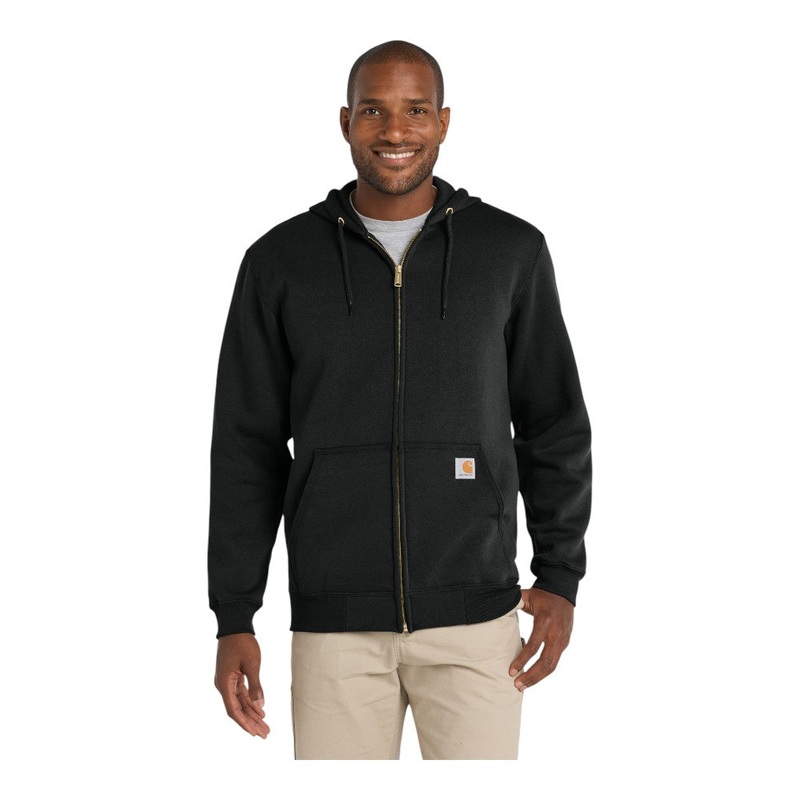 Carhartt CTK122 Midweight Hooded Zip-Front Sweatshirt Black S