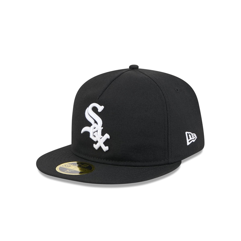 Chicago White Sox Boho Wool Retro Crown 59FIFTY Fitted Hat 7