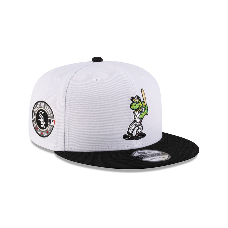 Chicago White Sox Mascot White 9FIFTY Snapback Hat One Size