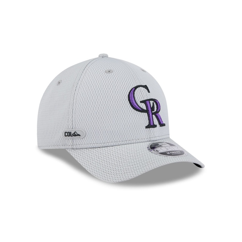 Colorado Rockies 2025 Clubhouse Gray 9FORTY M-Crown Snapback Hat One Size