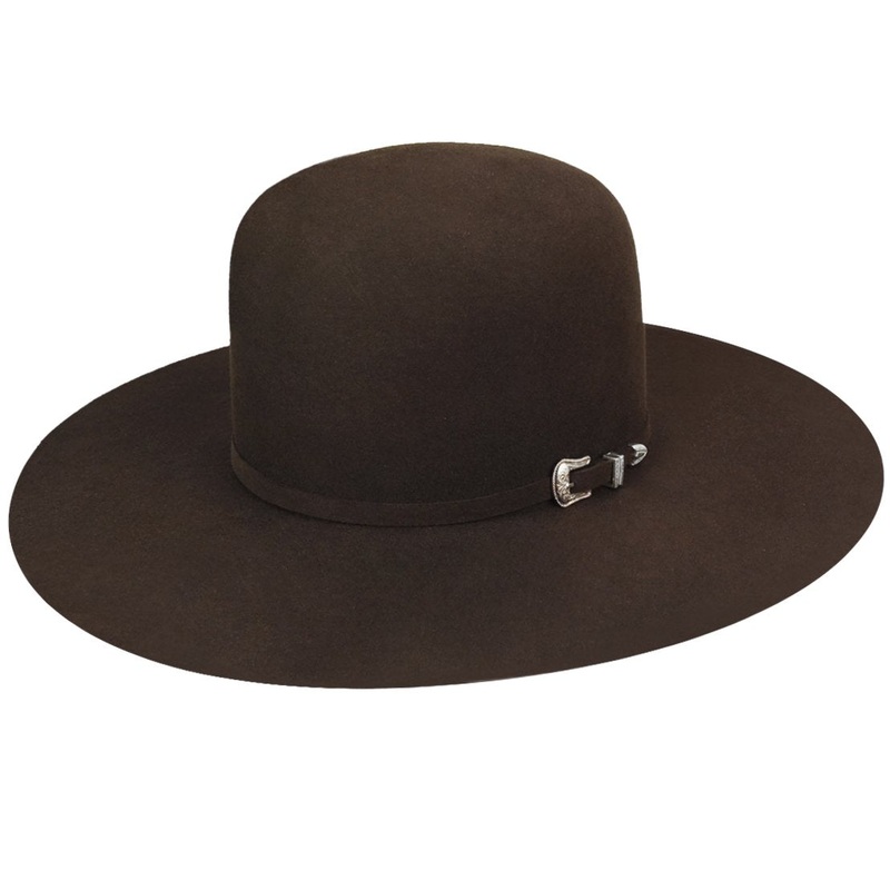 Courtright 7X Open Cowboy Western Hat Black 6 3/4