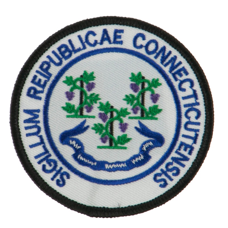 Eastern State Seal Embroidered Patch Connecticut One Size