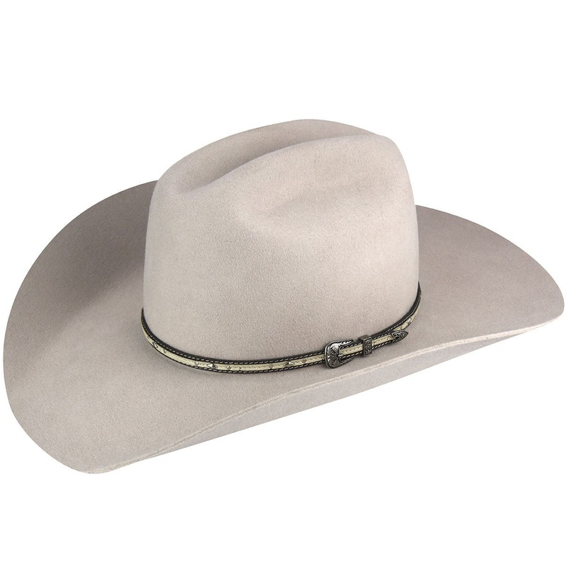 El Campo 3X Cowboy Western Hat Mist 6 5/8