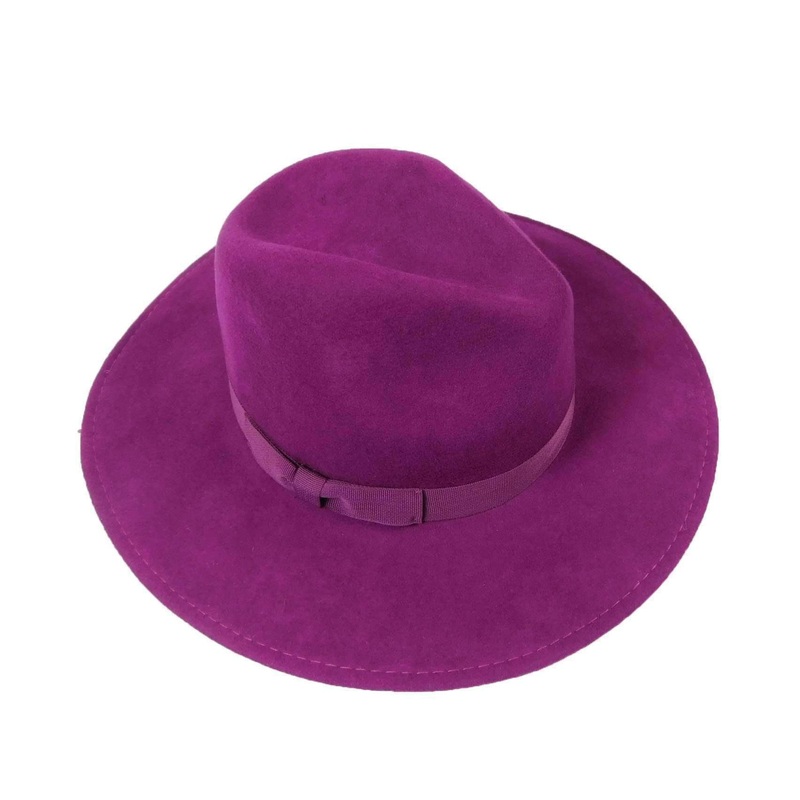 Floppy Safari-Wool Felt Chocolate