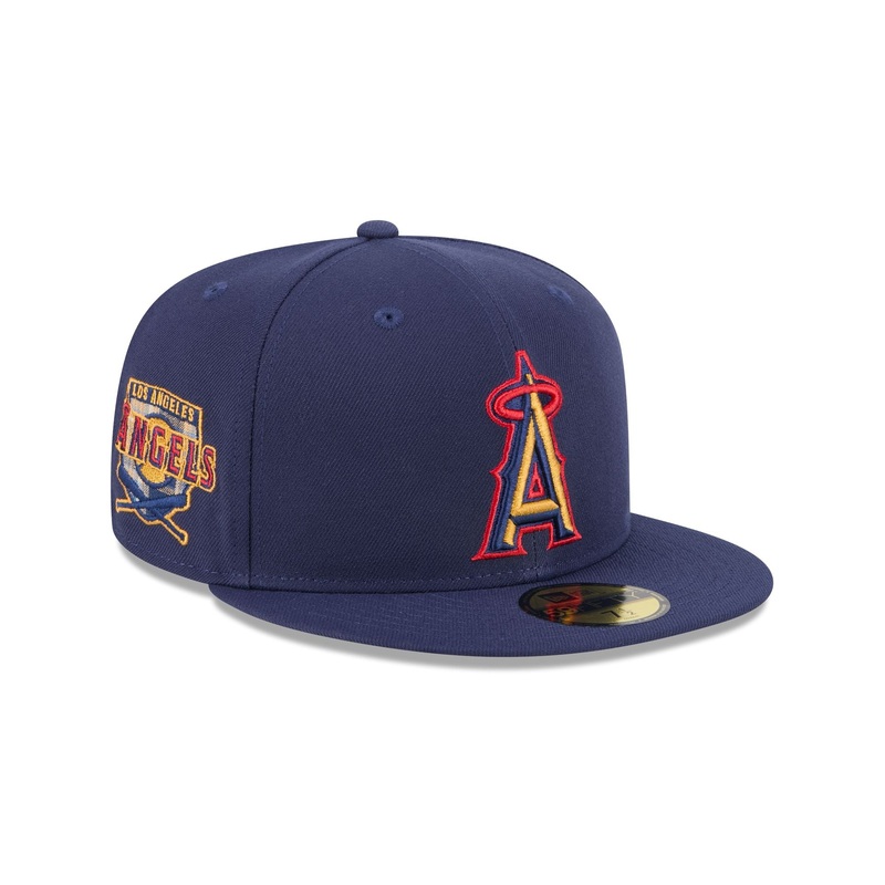 Los Angeles Angels Blue Tartan 59FIFTY Fitted Hat 7