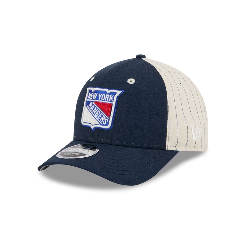 New York Rangers Linen 9FORTY M-Crown Snapback Hat One Size