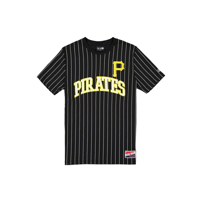 Pittsburgh Pirates Throwback Pinstripe Wordmark T-Shirt S
