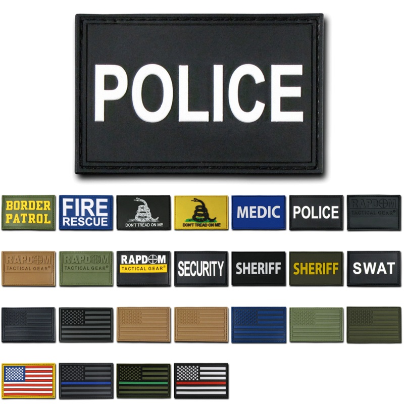 Tactical Rubber Patch, Flag, TBL, SWAT, Fire, Border Patrol, Police, Security, Sheriff, Medic – Rapdom T90 Border Patrol