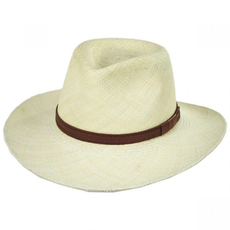 Vancouver Panama Straw Outback Hat NATURAL S
