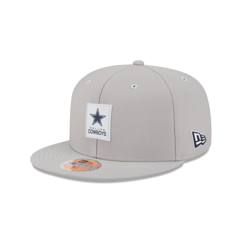 Dallas Cowboys 2025 Sideline Hot Weather Gray 59FIFTY Fitted Hat 7