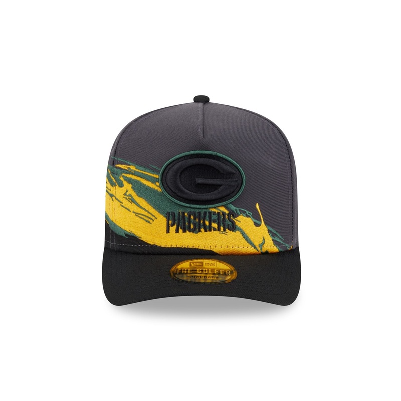 Green Bay Packers Graphite Brushstroke Golfer Hat One Size