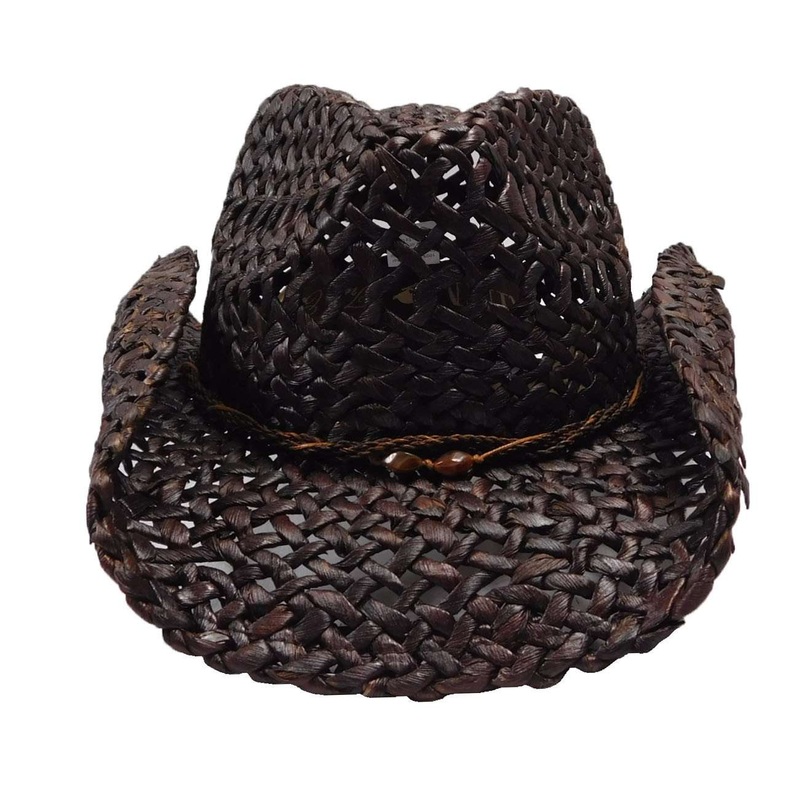 Peter Grimm Ford Straw Cowgirl, Cowboy Hat Brown