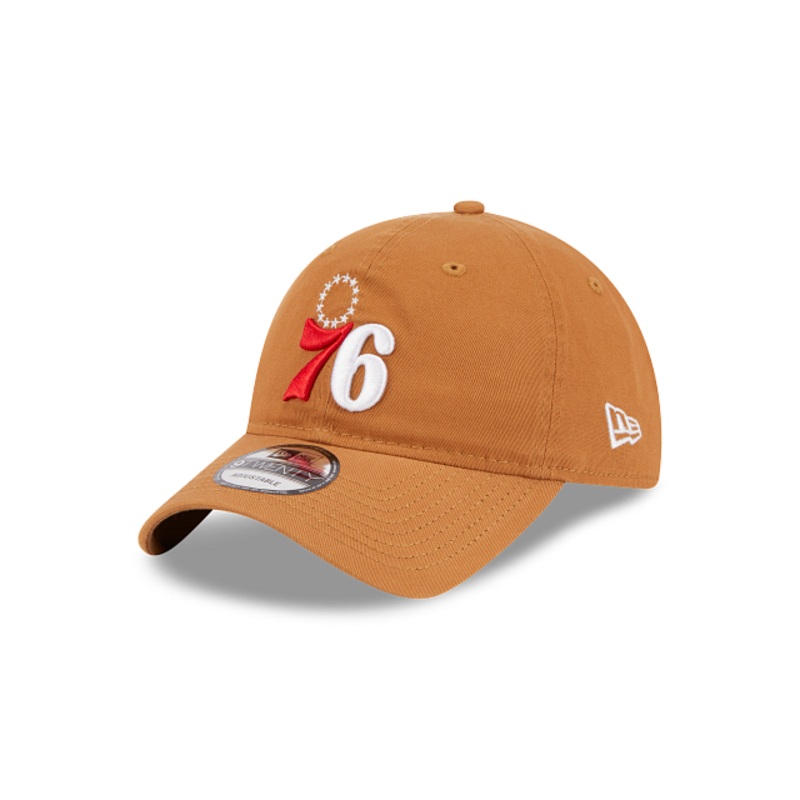 Philadelphia 76ers Light Bronze 9TWENTY Adjustable Hat One Size