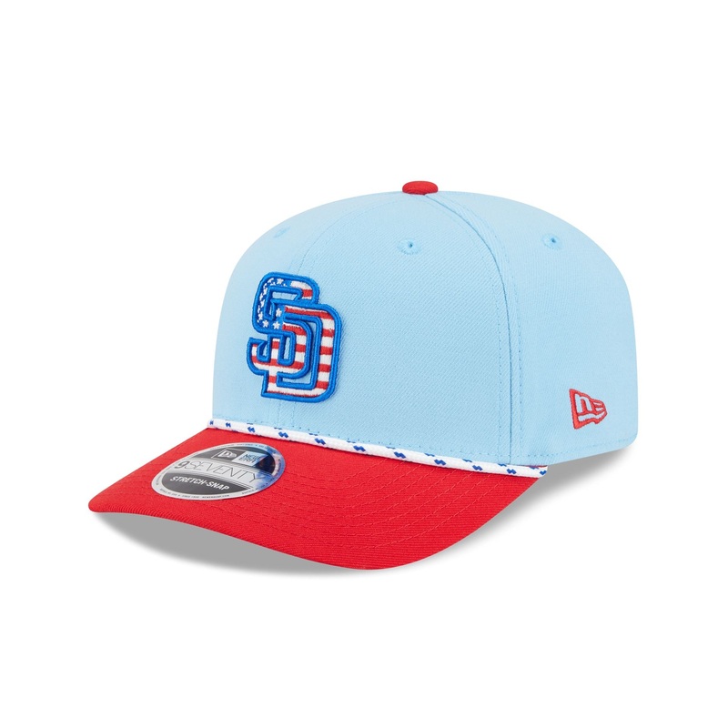 San Diego Padres Independence Day 2025 9SEVENTY Stretch-Snap Hat One Size