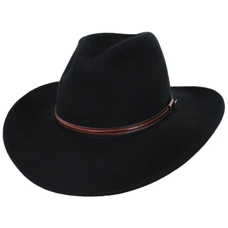 Sedona Wool Felt Cowboy Hat BLACK S