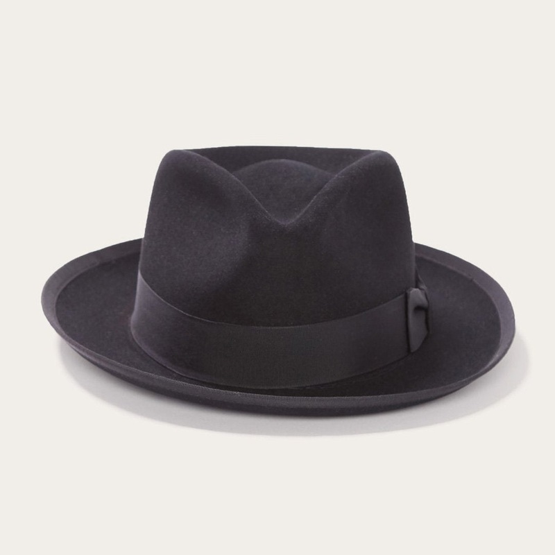 Whippet Fedora Black 6 3/4