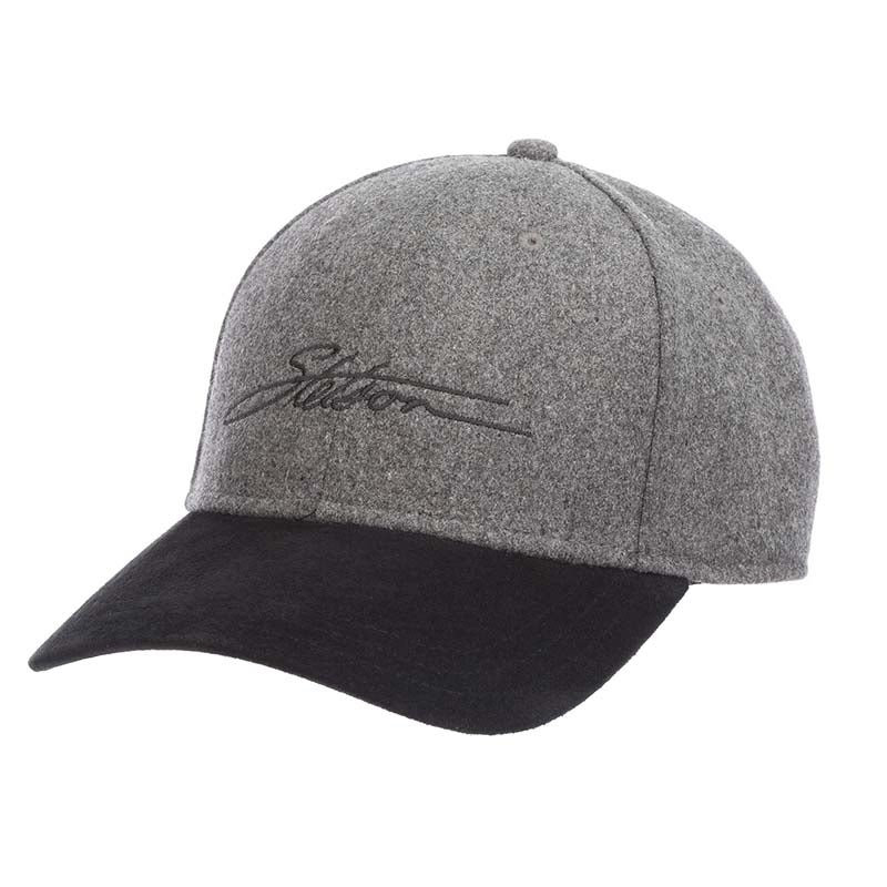 Zermatt Structured Wool Blend Baseball Cap – Stetson Hat Charcoal OSFM