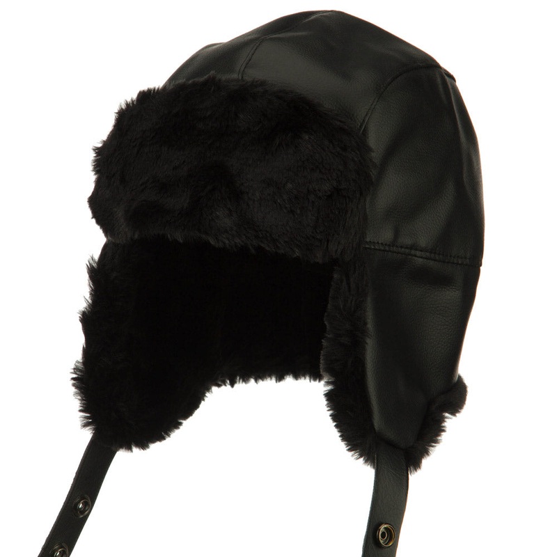 Big Size Vinyl Trooper Hat Black XL-2XL