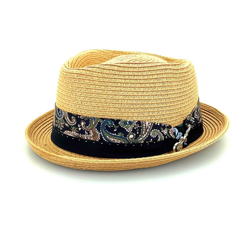 Diamond Crown Porkpie Hat with Guitar Pin – Carlos Santana Hats Toast Medium