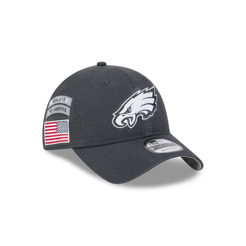 Philadelphia Eagles 2024 Salute to Service 9TWENTY Adjustable Hat One Size