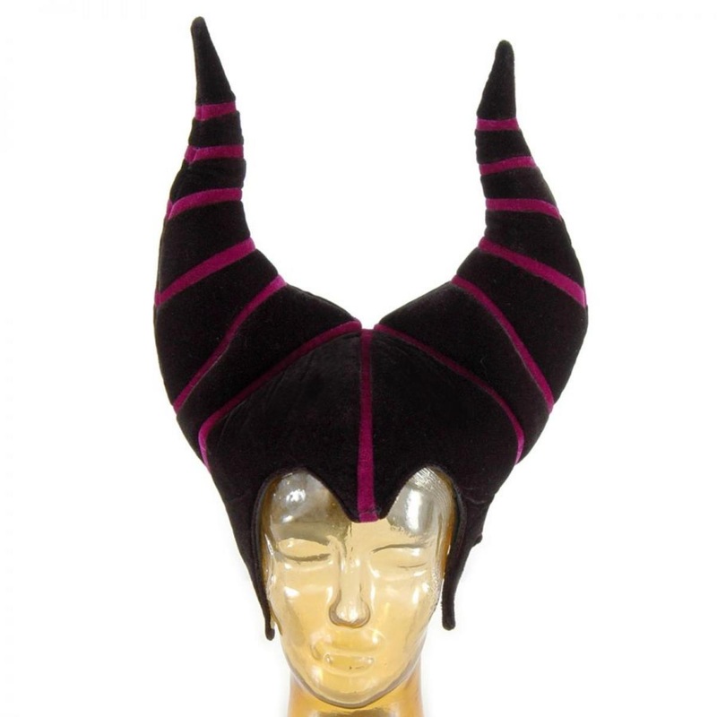 Sleeping Beauty Maleficent Hat BLACK/PURPLE ONE SIZE FITS MOST