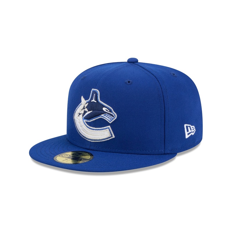 Vancouver Canucks Rear Wordmark 59FIFTY Fitted Hat 7