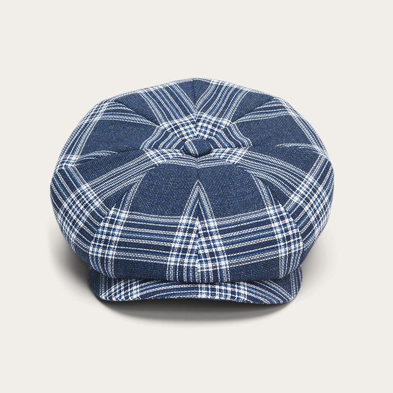 Virgin Wool Hatteras Blue White Check S