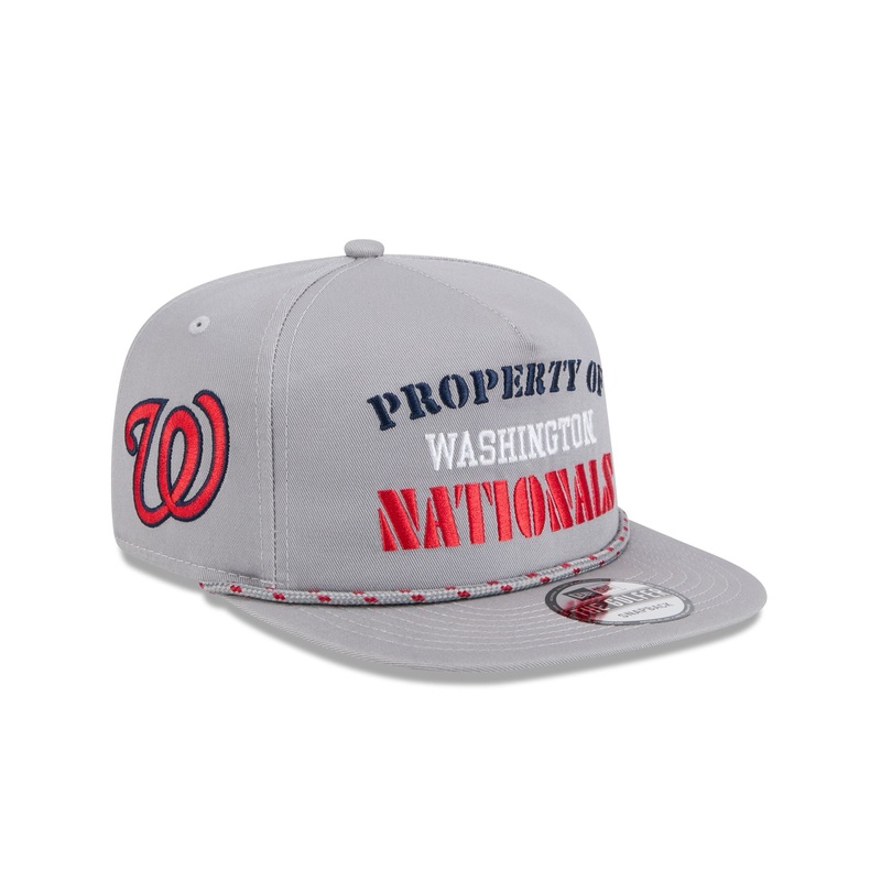 Washington Nationals Vintage Gray Rope Golfer Hat One Size