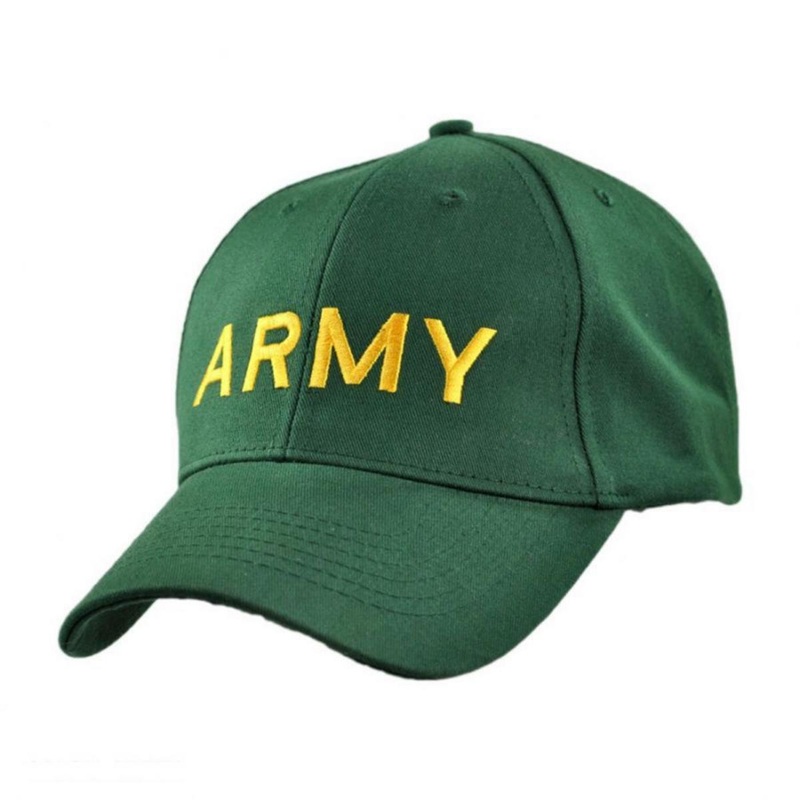 Army Snapback Baseball Cap GREEN ADJUSTABLE