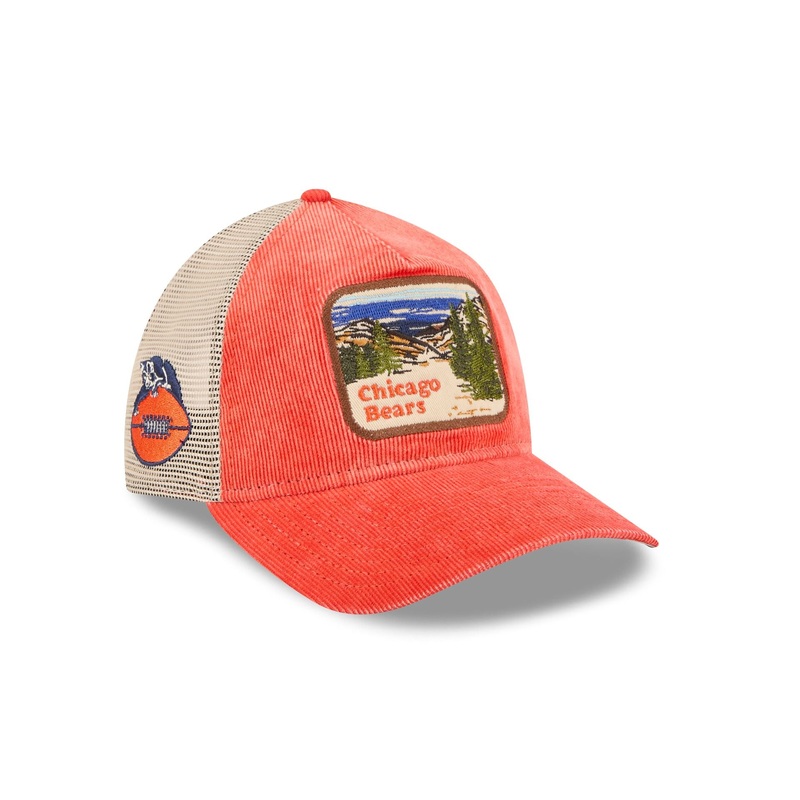 Chicago Bears Vintage Landscape 9TWENTY A-Frame Trucker Hat One Size