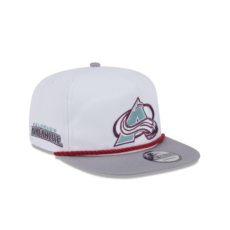 Colorado Avalanche Optic White Golfer Hat One Size