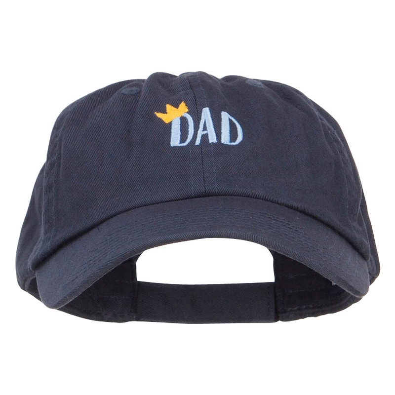Crown Dad Embroidered Low Cap Navy One Size