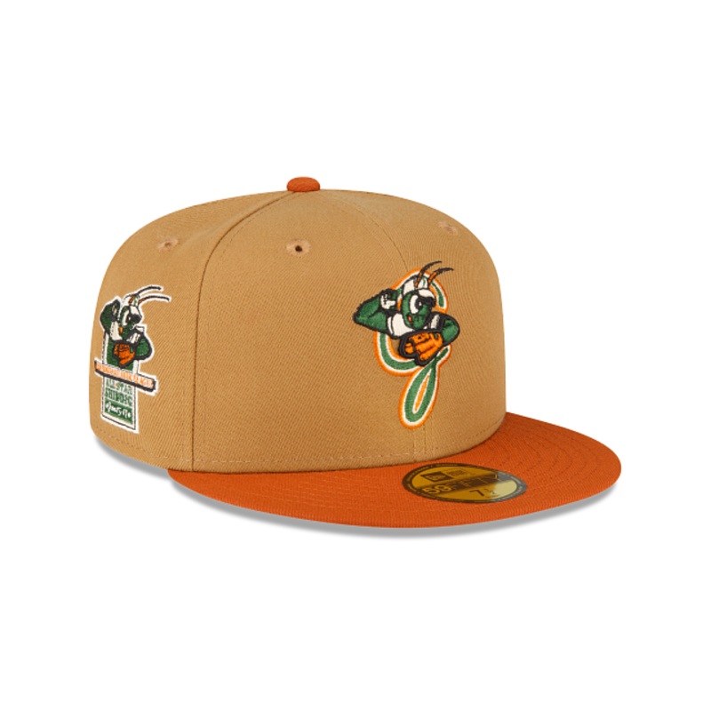 Greensboro Grasshoppers Wheat 59FIFTY Fitted Hat 7