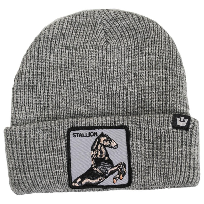 Hoof It Beanie Hat GREY ONE SIZE FITS MOST