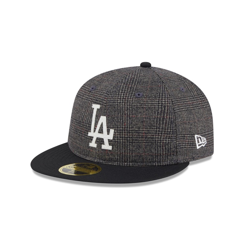 Los Angeles Dodgers Plaid Retro Crown 59FIFTY Fitted Hat 7